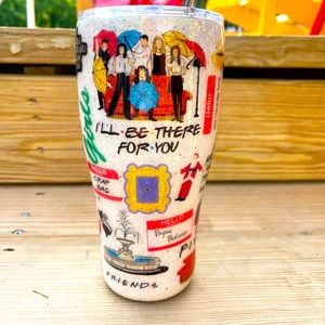 FRIENDS Glitter Tumbler - 30oz Stainless Steel